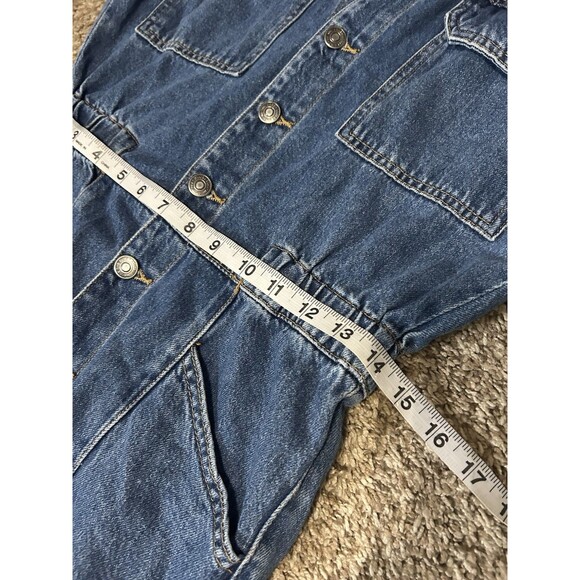 We the Free People Women's Marla Denim Jumpsuit Short Sleeve Size S New Utility - Picture 8 of 12